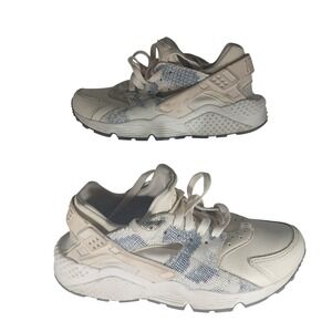 Nike Air Huarache Run Sail Light Bone Blue 683818-015 Womens Size 8 Sneakers